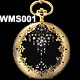 Ch. F. Tissot & Son 18 Karat Rose Gold & Rose Cut Diamond Enameled Pocket Watch