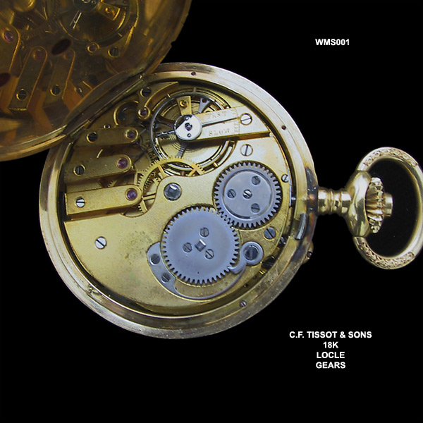 Charles Félicien Tissot 18 Karat Diamond Enameled Ladies Lapel Pocket Watch