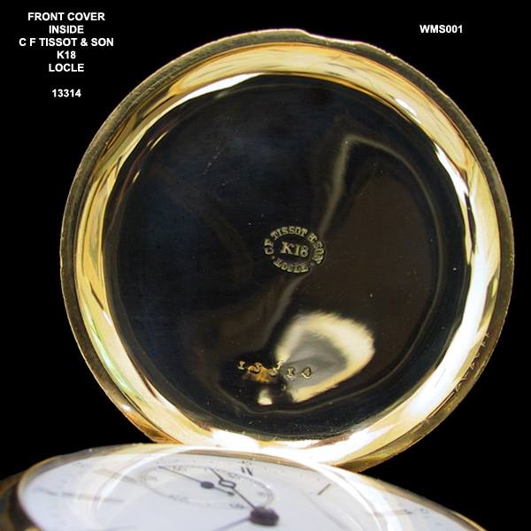Charles Félicien Tissot 18 Karat Diamond Enameled Ladies Lapel Pocket Watch