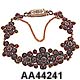 Czechoslovakian Bohemian garnet necklace