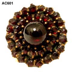 18 Karat Victorian Garnet Ring
