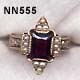 1881 Gold, Almandine Garnet and Pearl Ring