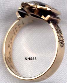 1881 Gold, Almandine Garnet and Pearl Ring
